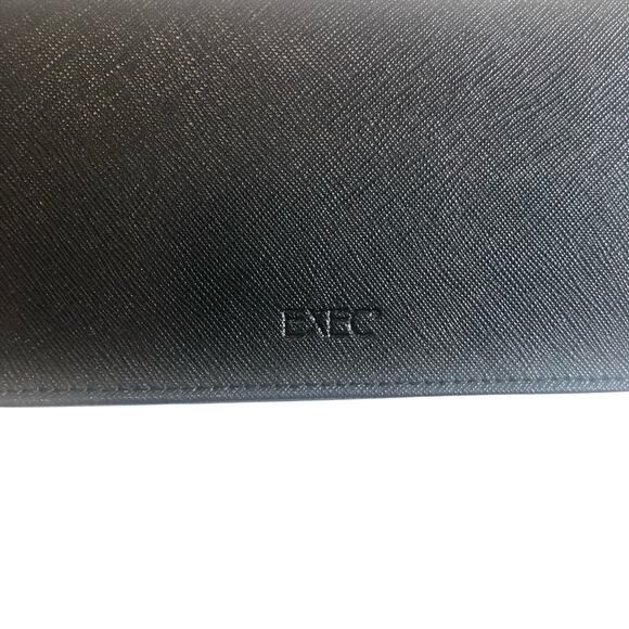 ROYCE New York Solid Black Wallet w/ Wrist Strap & Chain Strap, NWT! - Picture 4 of 9